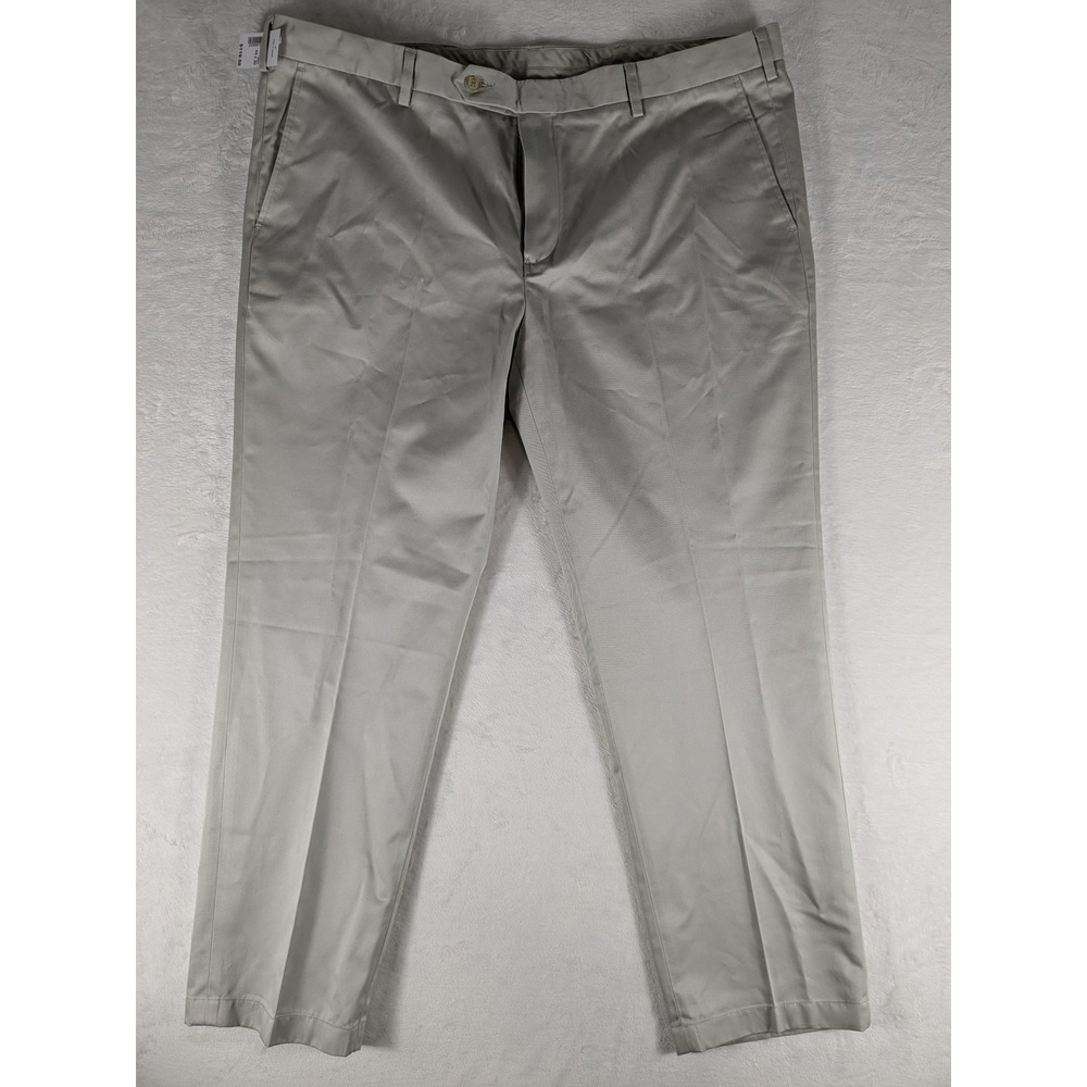 NWT $120 Jos. A. Bank Traveler Mens 44x30 Khaki Cotton Wrinkle Resistant Pants - Picture 3 of 8